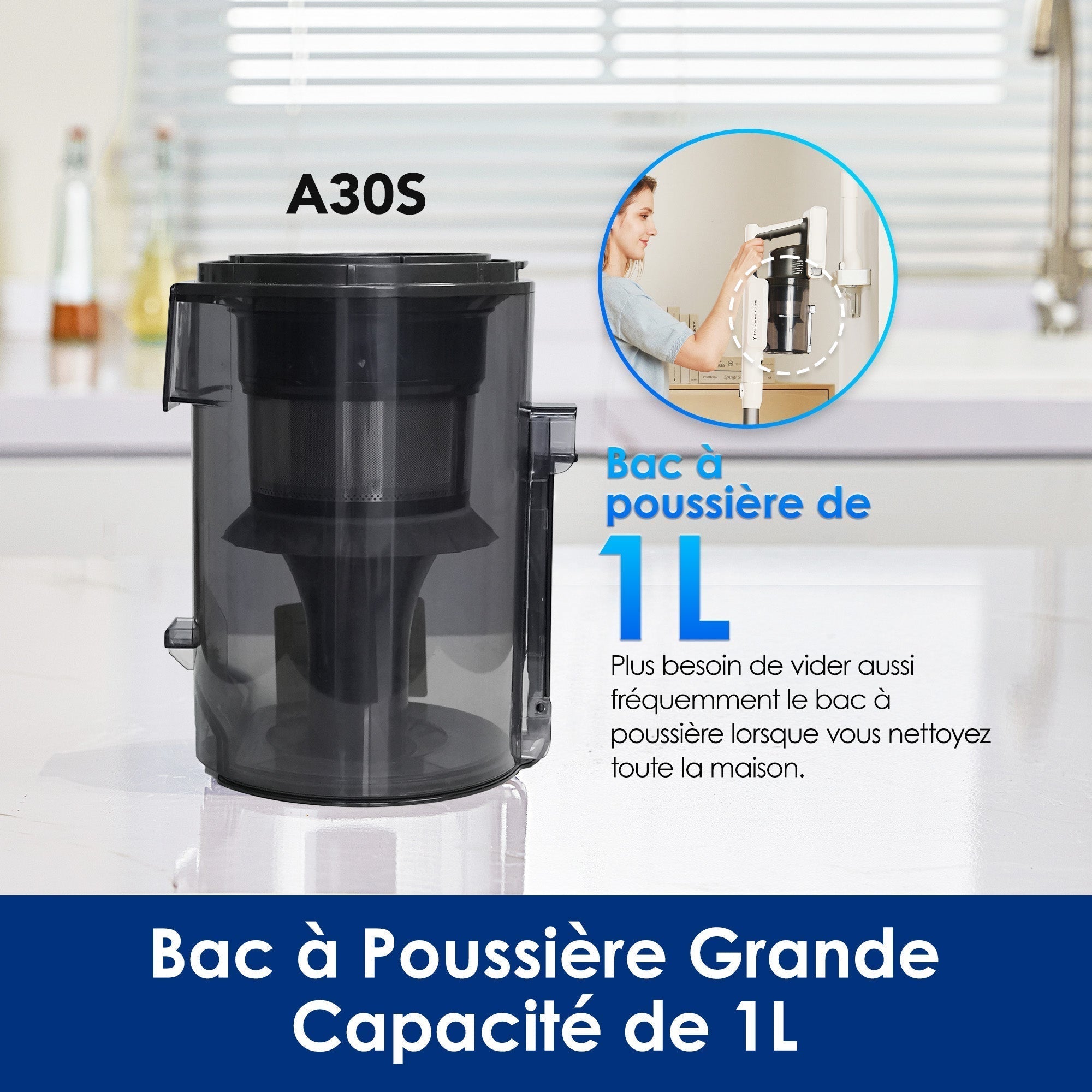Tineco A30S Aspirateur Balai Sans Fil