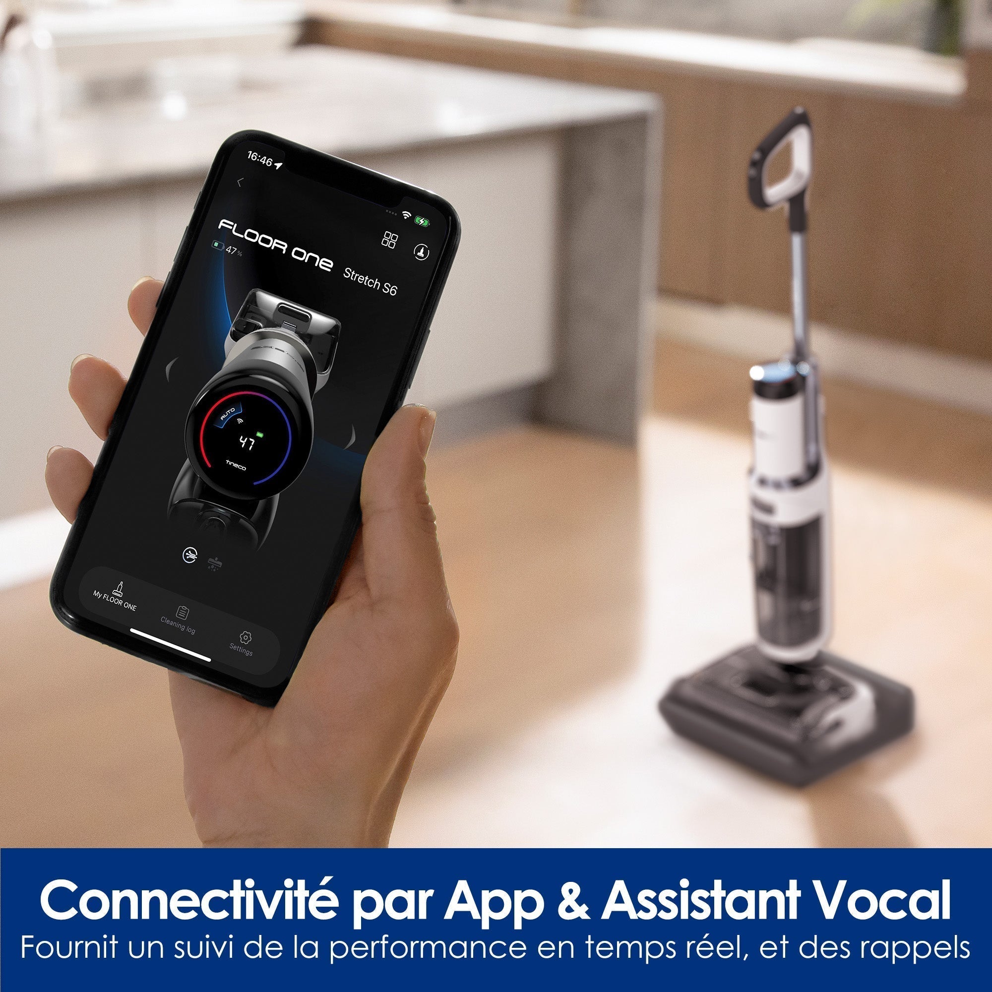 Tineco Floor ONE STRETCH S6 Aspirateur Eau et Poussière Laveur de Sols
